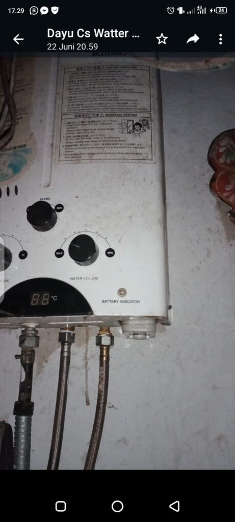 service water heater gas denpasar