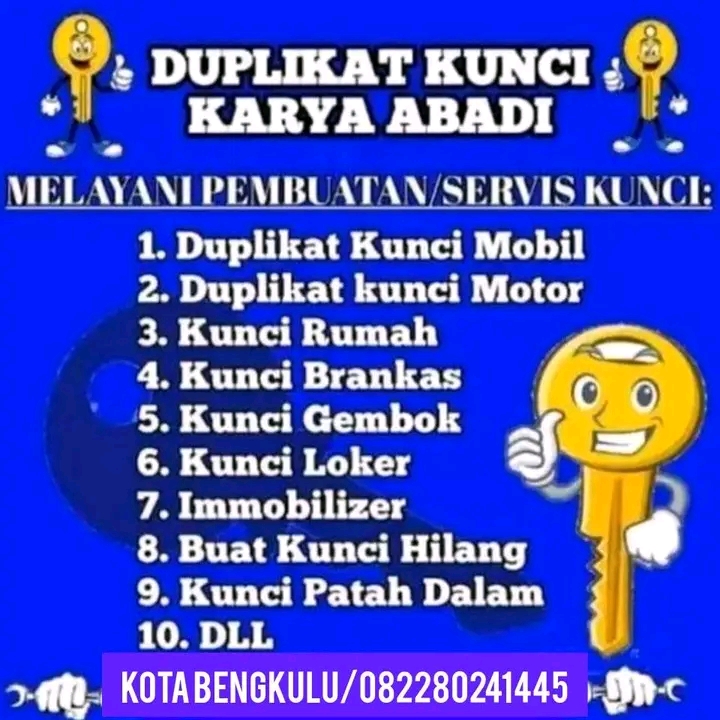 duplikat kunci panggilan di bengkulu