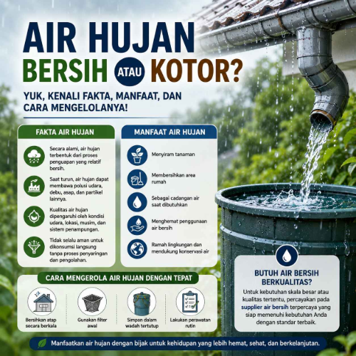 air hujan bersih atau kotor